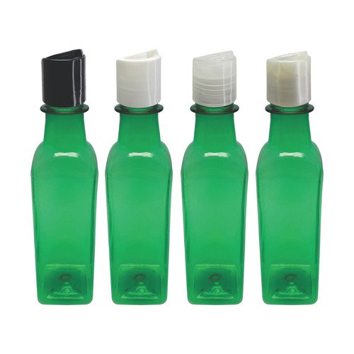819 Frascos Plástico Verde Pet 250ml Com Tampa Disktop Aze