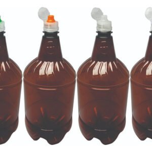 3 Frasco Âmbar Pet 1,5l Com Tampa Sport Fliptop Gr2