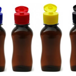 400 Frascos Plástico Ambar Pet 120ml Fliptop Batoque Cat