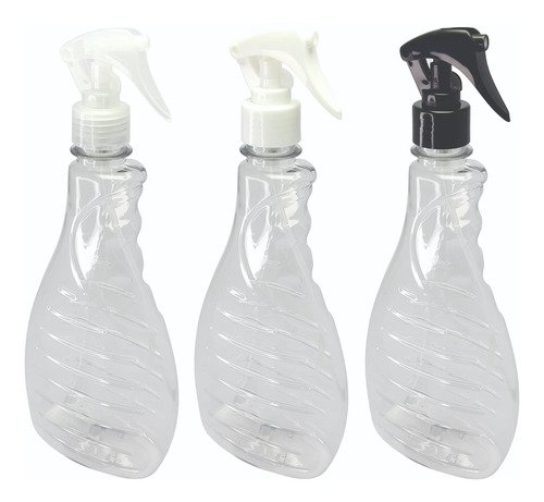 45 Frasco Plásticos Cristal Pet 500ml Válv Mini Gatilho Bor