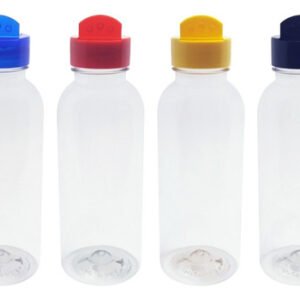 324 Frascos Plástico Cristal Pet 400ml Tempero Fliptop Det