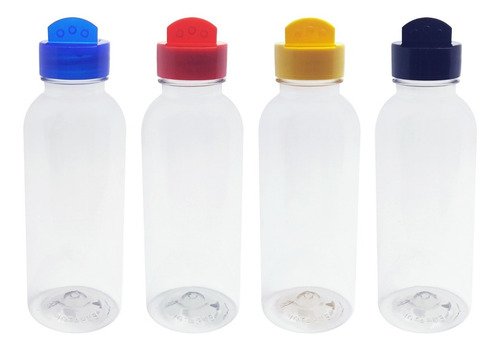 324 Frascos Plástico Cristal Pet 400ml Tempero Fliptop Det