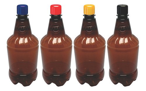 48 Frascos Âmbar Pet 1l Aromatizante Tampa Batoque Gr2