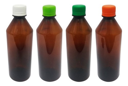 765 Frasco Plástico Âmbar Pet 500ml Tampa S Batoque Cos - Imagem 2
