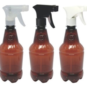 89 Frascos Plástico Âmbar Pet 500ml Válvula Gatilho Gr2