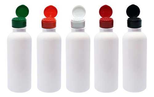 765 Frascos Plástico Branco Pet 500ml Tampa Peneira Det