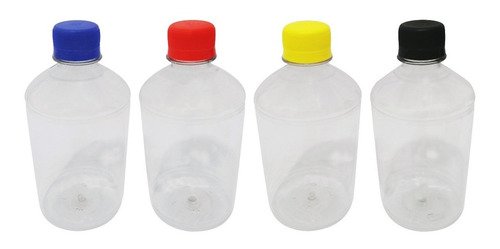 678 Frascos Plástico Cristal Pet 500ml Tampa Rosca Lacre Far