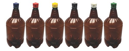 200 Frascos Plástico Âmbar Pet 1,5l Tampa Rosca 2 Bico Gr2 - Imagem 2