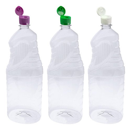 24 Frasco Plástico Cristal Pet 2l Tampa Fliptop Batoque Ama - Imagem 5