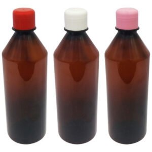 765 Frascos Âmbar Pet 500ml Aromatizante Tampa Batoque Cos