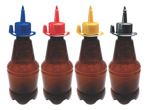 306 Frasco Plástico Âmbar Pet 300ml C/ Bico Aplicador Gr2