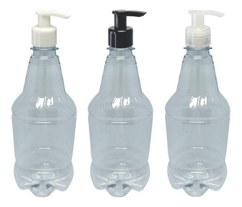 10 Frasco Plástico Cristal 500ml Válvula Bico Pato S Gr2