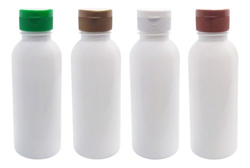 16 Frascos Plástico Branco Pet 400ml Batoque Fliptop Det - Imagem 4