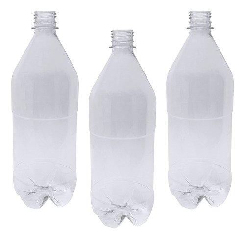 51 Frascos Plástico Cristal Pet 1l C/ Bico Aplicador Agu - Imagem 3