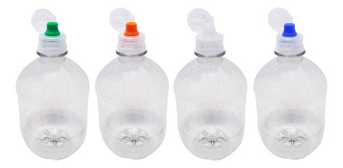 182 Frascos Cristal Pet 500ml Tampa Sport Fliptop Cac