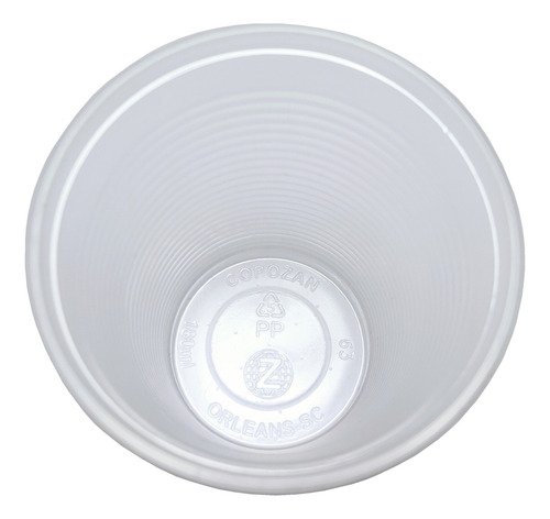 400 Copos Descartáveis Plásticos Estriado Pp Cristal 180ml - Imagem 2