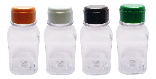 24 Frascos Plástico Cristal Pet 200ml Fliptop C/ Rosca Qua - Imagem 4