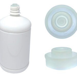 6 Frasco Plástico Branco Pet De 1l Com Batoque 12 Furos Sab