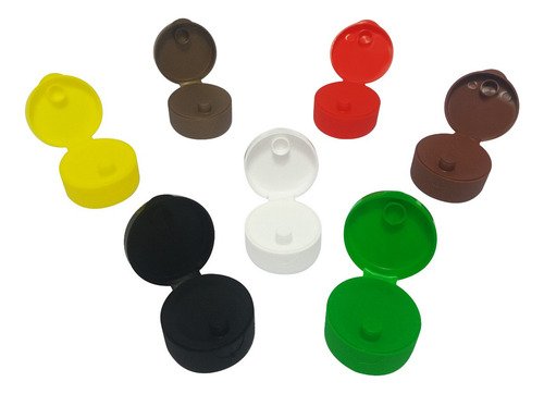 678 Frascos Plástico Âmbar Pet 500ml C/ Tampa Fliptop Far - Imagem 4