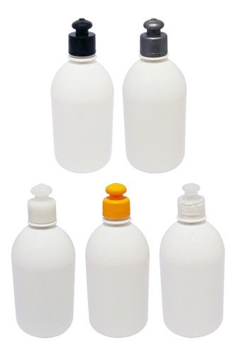 678 Frascos Plástico Branco Pet 500ml C/ Tampa Pushpull Sab - Imagem 3