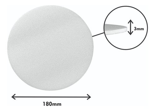 400 Disco Branco Isopor 180x3mm Bom Apetite Base Di18 - Imagem 3