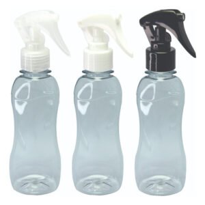 96 Frasco Plástico Cristal 200ml Pet Válv Mini Gatilho Cat