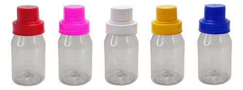 19 Frasco Plástico Cristal Pet 60ml Tampa Dosadora 30ml Far