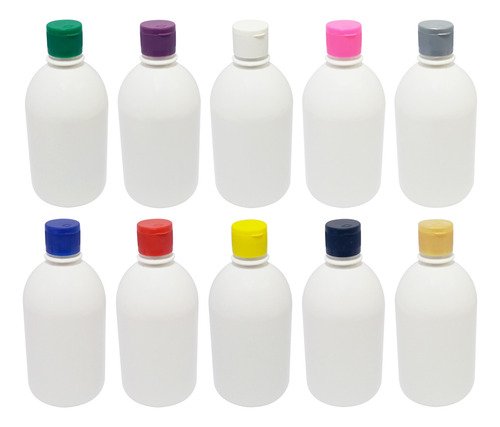 678 Frascos Plástico Branco Pet 500ml C/ Tampa Fliptop Sab - Imagem 3