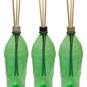 60 Frasco Plástico Verde Pet 2l Tampa Difusor Vareta Ref