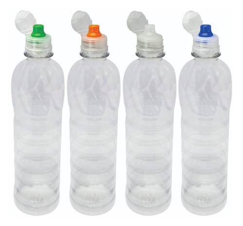 684 Frascos Cristal Pet 500ml Tampa Sport Fliptop Lim