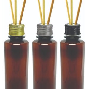 518 Frascos Plástico Âmbar 250ml Tampa Difusor Varetas Cos