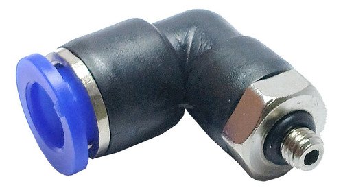 100 Conexão Pneumática Cotovelo Macho Rosca M5 X Tubo 8mm