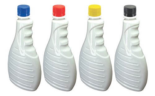400 Frascos Plástico Branco Pet 500ml Tampa Rosca Lacre Bor