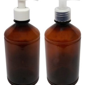 678 Frascos Plástico Âmbar 500ml Válvula Bico Pato S Far