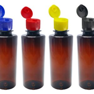 500 Frascos Plástico Ambar Pet 200ml Fliptop Batoque Cos