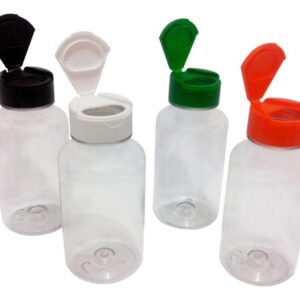 1200 Frasco Plástico Cristal Pet 240ml Tampa Fliptop Cap Sup