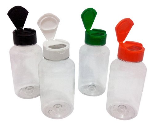1200 Frasco Plástico Cristal Pet 240ml Tampa Fliptop Cap Sup