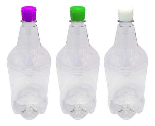 48 Frascos Plásticos Cristal Pet 1l Batoque Fliptop Gr2 - Imagem 6