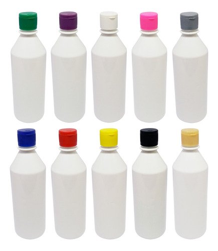 765 Frascos Plástico Branco Pet 500ml C/ Tampa Fliptop Cos - Imagem 3
