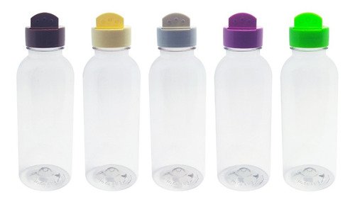 16 Frascos Plástico Cristal Pet 400ml Tempero Fliptop Det - Imagem 3
