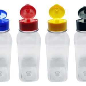 1254 Frascos Plástico Cristal Pet 300ml Fliptop C/ Rosca Qua