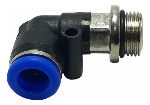 1 Conexão Pneumática Cotovelo Macho Rosca 3/8 X Tubo 10mm - Imagem 3