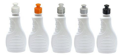 280 Frascos Plástico Branco Pet 300ml C/ Tampa Pushpull Bor