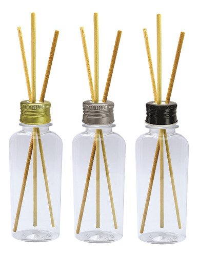 40 Frasco Plástico Cristal Pet 140ml Difusor Varetas Aro