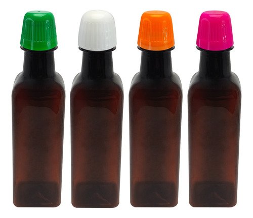 27 Frasco Plástico Âmbar Pet 250ml Tampa Dosadora 20ml Aze - Imagem 2