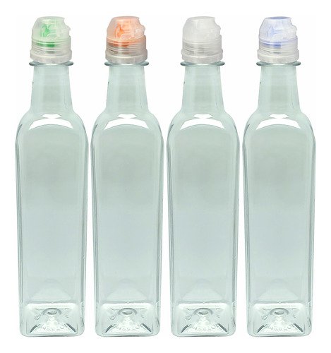 49 Frasco Plástico Cristal Pet 500ml Tampa Sport Fliptop Aze - Imagem 2