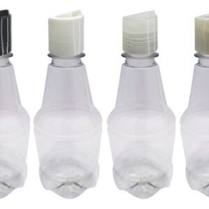 18 Frasco Plástico Cristal Pet 300ml Com Tampa Disktop Gr2