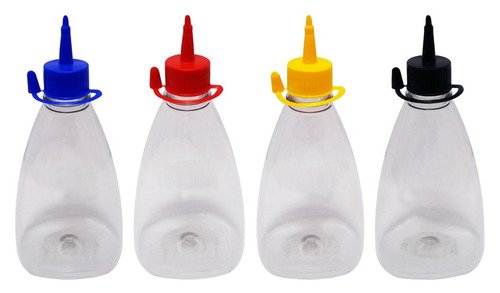 588 Frascos Plástico Cristal Pet 500ml C/ Bico Aplicador Pir