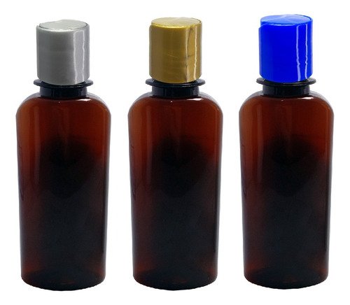 1705 Frasco Plástico Ambar Pet 140ml Tampa Disktop Aro - Imagem 4