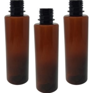 30 Frascos Plástico Âmbar Pet 250ml Vazios Sem Tampas Cos